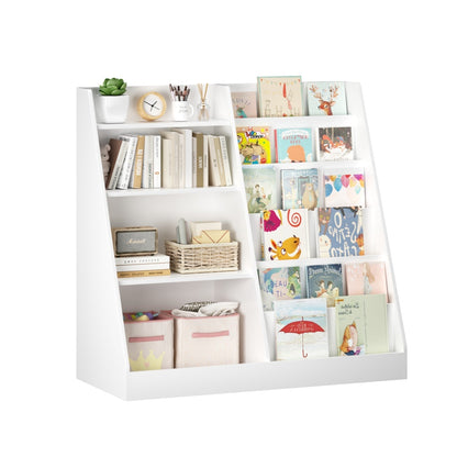Kids Bookshelf with Toy Storage Organizer, 34.65" WoodenKids BookshelfTorqelo.com