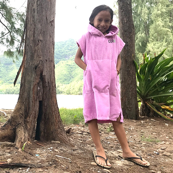 Kids Changing Towel Poncho - Solid Colors by COR Surf