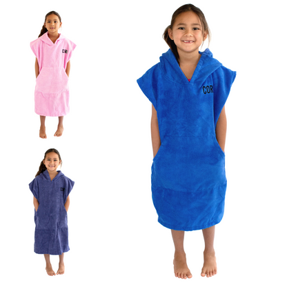 Kids Changing Towel Poncho - Solid Colors by COR Surf