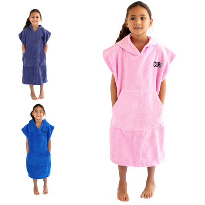 Kids Changing Towel Poncho - Solid Colors by COR Surf