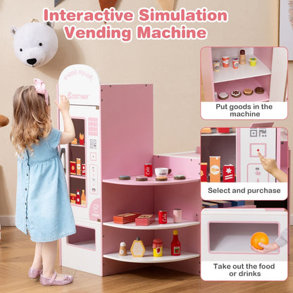 Kids Grocery Store Playset with Cash Register & POS MachinePlay Kitchen SetTorqelo.com