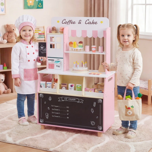 Kids Ice Cream Shop Playset with 27 Accessories - Ages 3+Play Kitchen SetTorqelo.com
