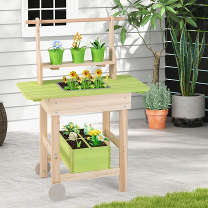 Kids Mud Kitchen with Removable Pots and Planting TroughPlay KitchenTorqelo.com