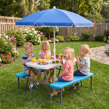 Kids Picnic Table with Benches Seats up to 4Torqelo.com