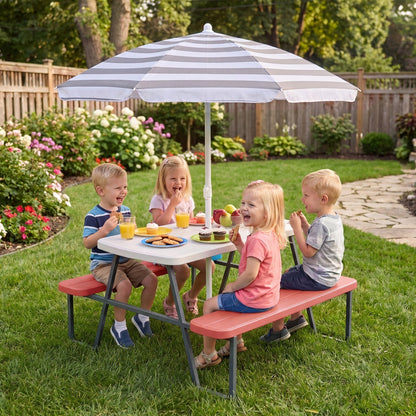 Kids Picnic Table with Benches Seats up to 4Torqelo.com