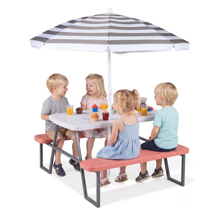 Kids Picnic Table with Benches Seats up to 4Torqelo.com