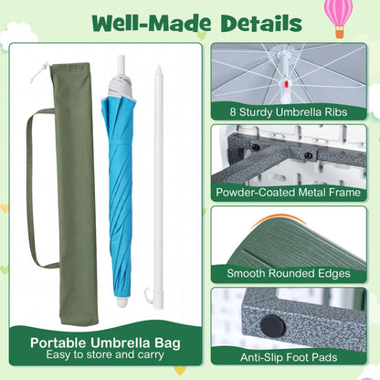 Kids Picnic Table with Benches Seats up to 4Torqelo.com