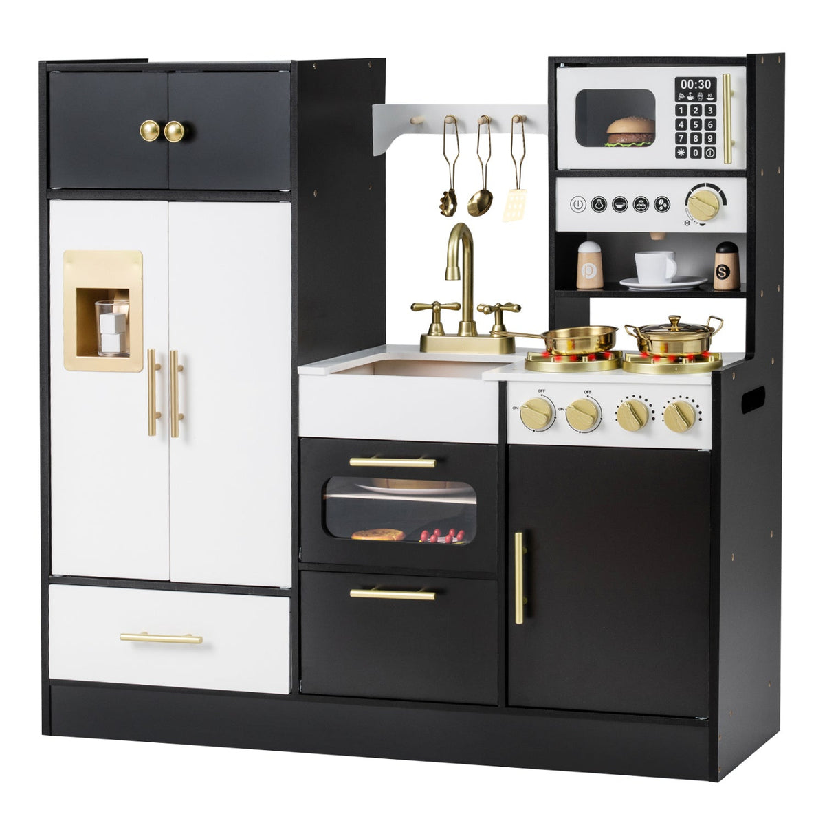 Kids Play Kitchen with Realistic Lights SoundsTorqelo.com