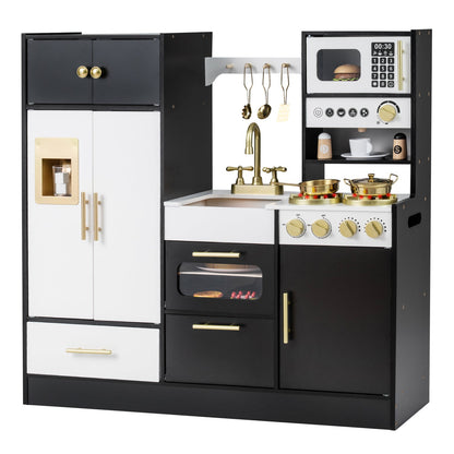 Kids Play Kitchen with Realistic Lights SoundsTorqelo.com