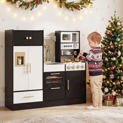 Kids Play Kitchen with Realistic Lights SoundsTorqelo.com