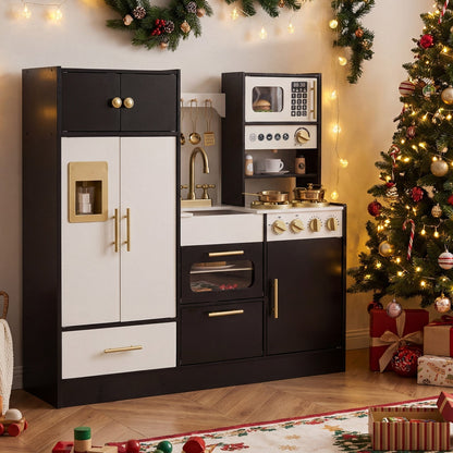 Kids Play Kitchen with Realistic Lights SoundsTorqelo.com