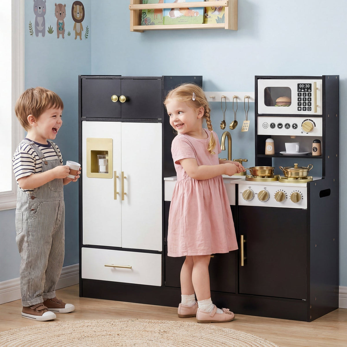 Kids Play Kitchen with Realistic Lights SoundsTorqelo.com