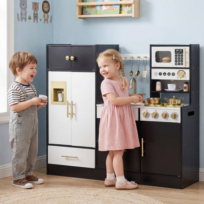 Kids Play Kitchen with Realistic Lights SoundsTorqelo.com
