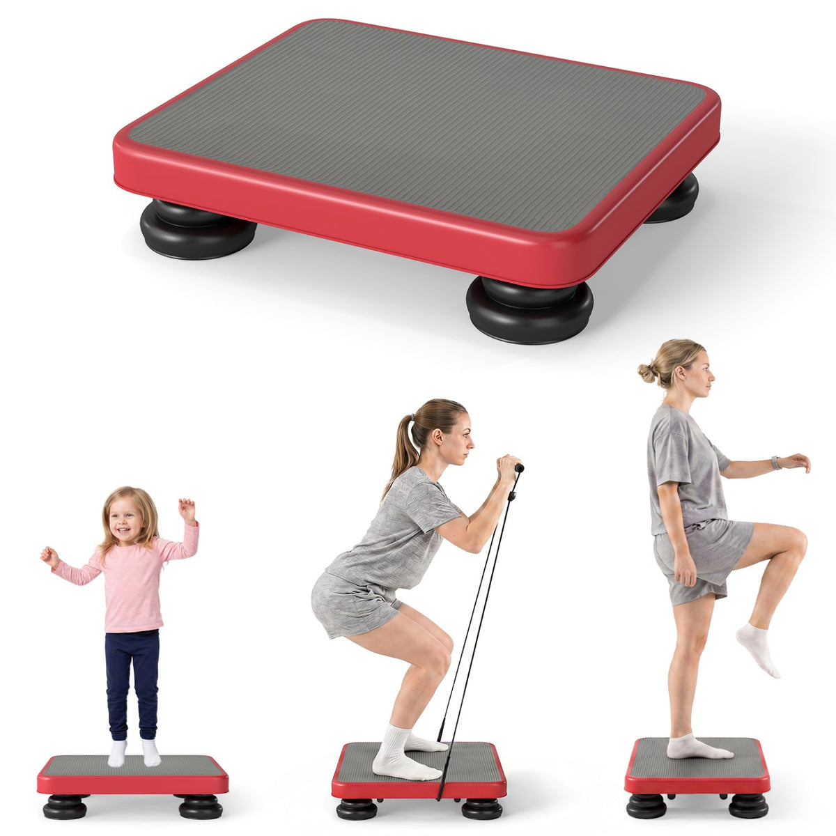 Kids Rebounder Bouncing Board 24x20" with Elastic RopesTrampolineTorqelo.com