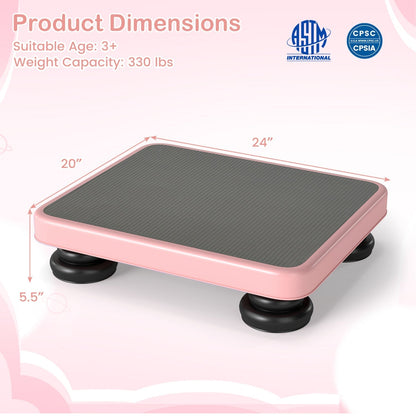 Kids Rebounder Bouncing Board 24x20" with Elastic RopesTrampolineTorqelo.com