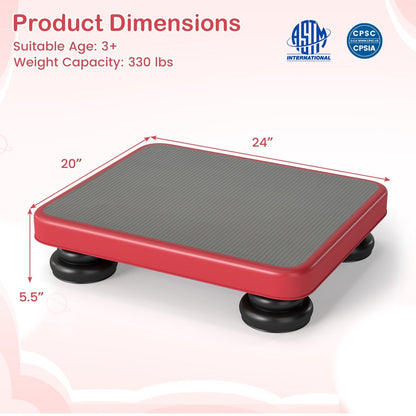 Kids Rebounder Bouncing Board 24x20" with Elastic RopesTrampolineTorqelo.com