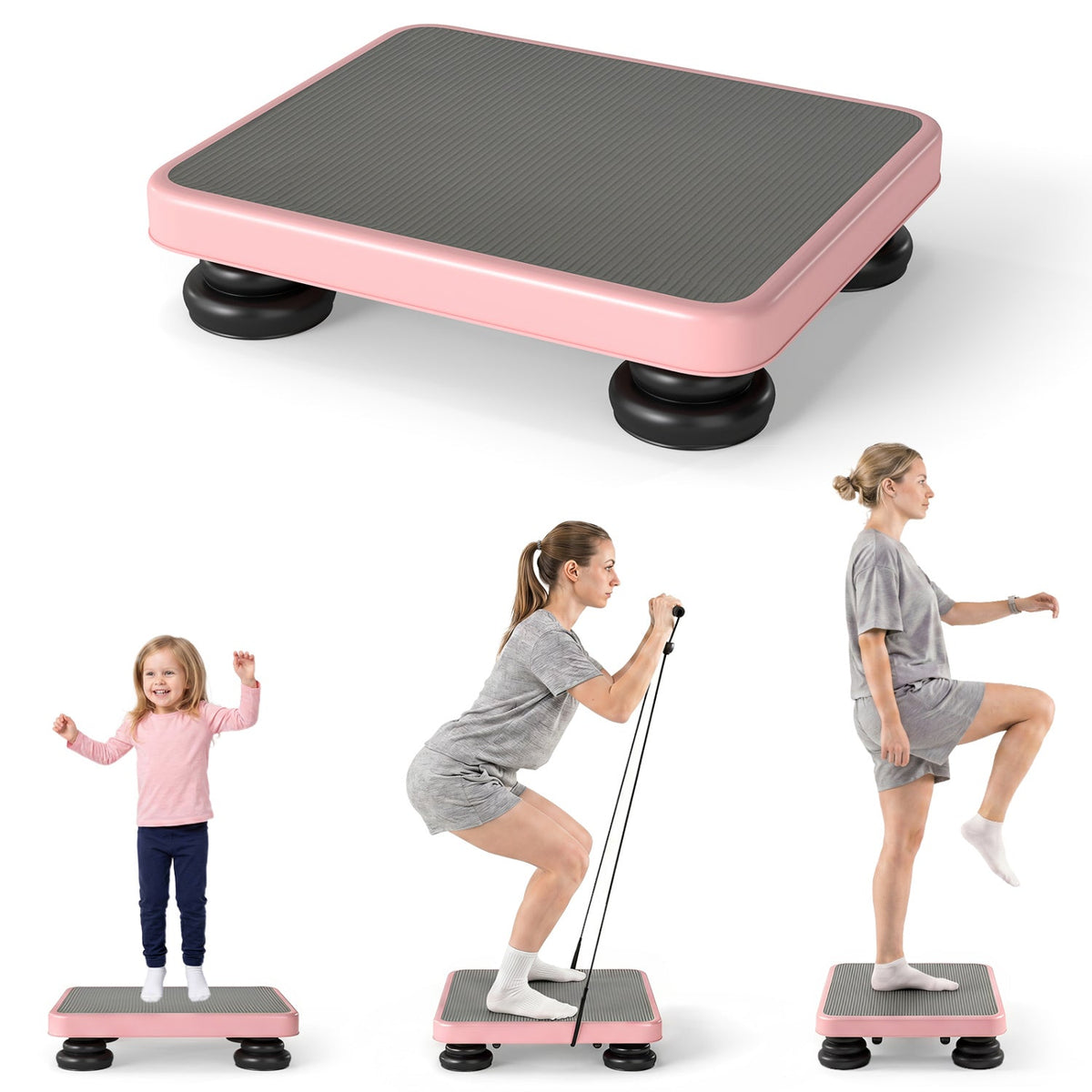 Kids Rebounder Bouncing Board 24x20" with Elastic RopesTrampolineTorqelo.com