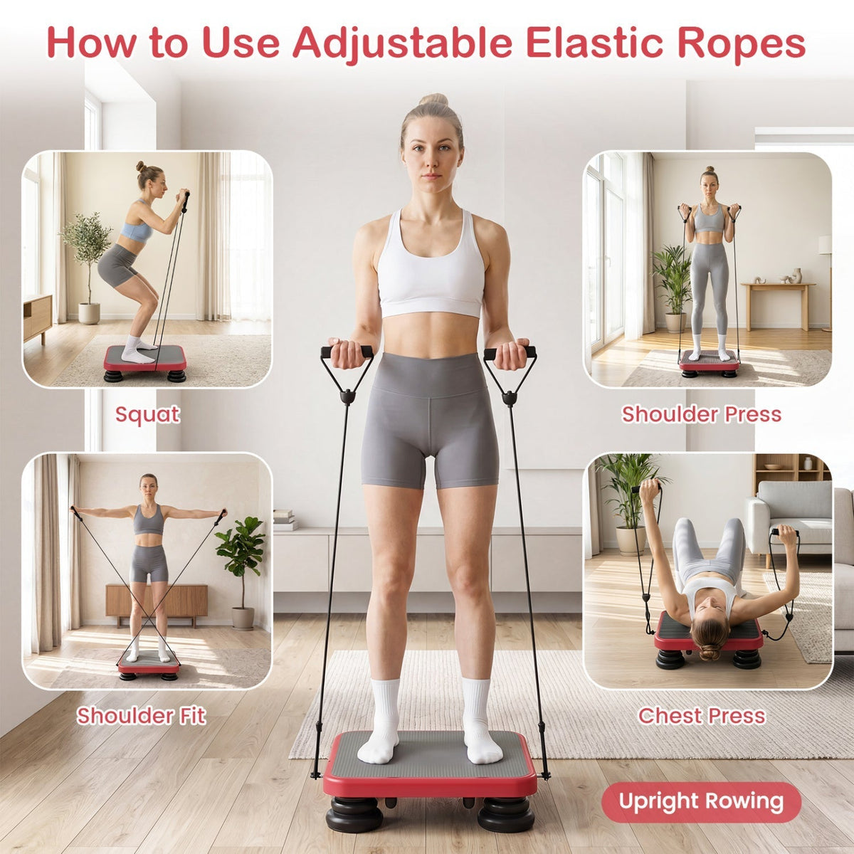 Kids Rebounder Bouncing Board 24x20" with Elastic RopesTrampolineTorqelo.com