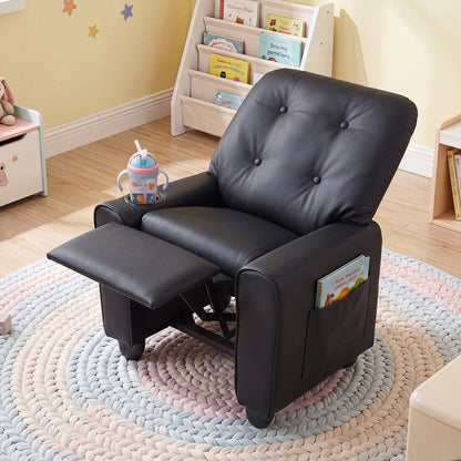 Kids Recliner Chair with Cup Holder & Adjustable BackrestKids ReclinerTorqelo.com