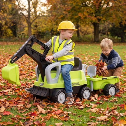 Kids Ride On Tractor with Digging Arm and TrailerRide-On ToyTorqelo.com