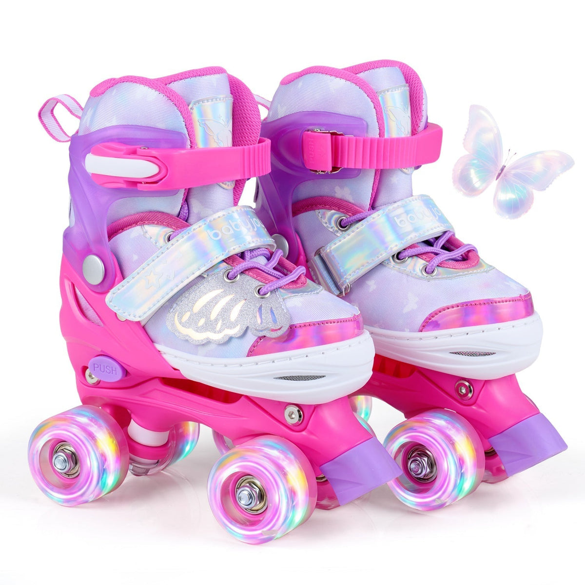 Kids Roller Skates for Toddlers Ages 5-7 with 4 Light-up WheelsTorqelo.com