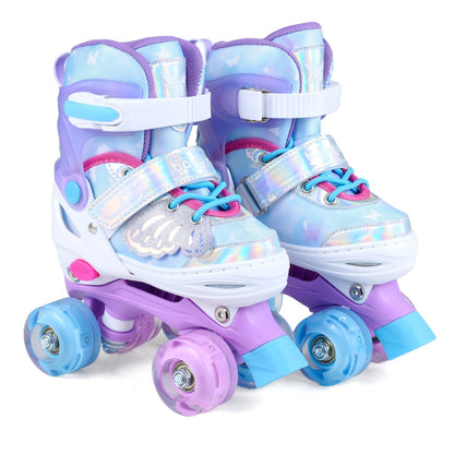 Kids Roller Skates for Toddlers Ages 5-7 with 4 Light-up WheelsTorqelo.com