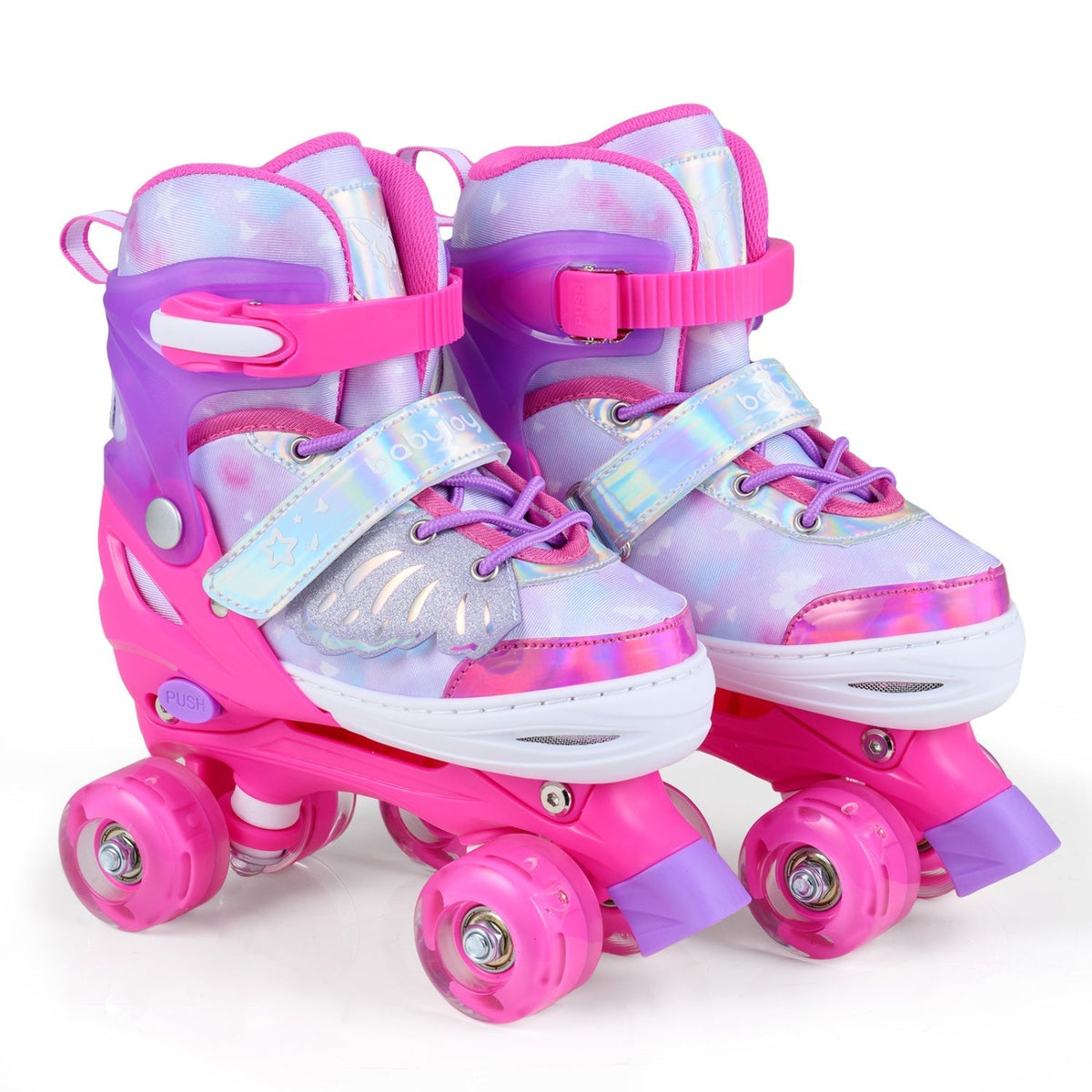 Kids Roller Skates for Toddlers Ages 7-9 with 4 Light up WheelsTorqelo.com