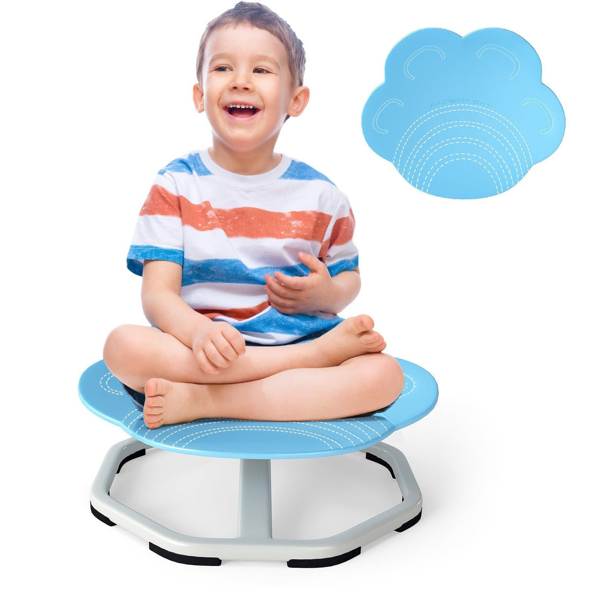 Kids Sensory Swivel Chair Cat Claw 360¬∞ Spinning Chair with Non-Slip Metal BaseTorqelo.com