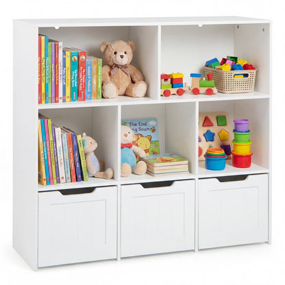 Kids Storage Organizer with 3 Drawers and 5 CubbiesKids StorageTorqelo.com
