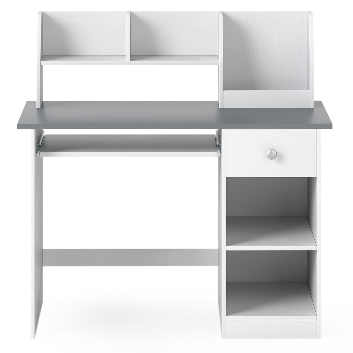 Kids Study Desk with Hutch, Drawer & ShelvesKids DeskTorqelo.com