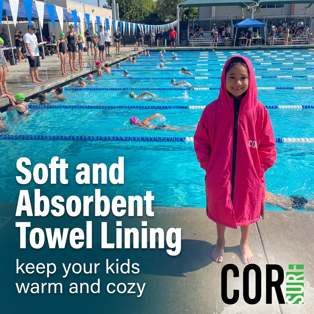 Kids Swim Parka Ages 4-8 by COR Surf