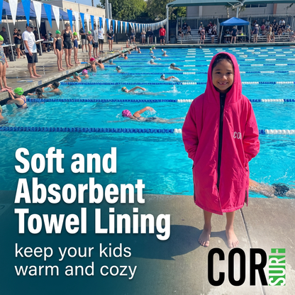 Waterproof Swim Parka (Red) by COR Surf