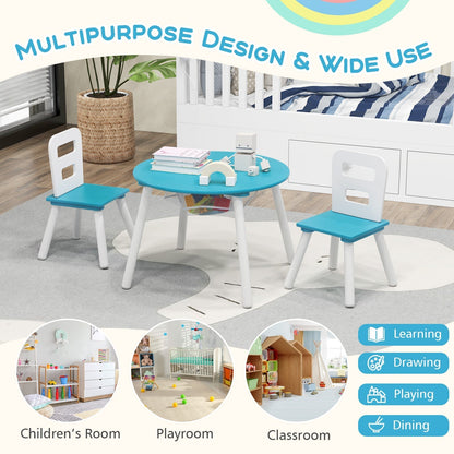 Kids Table and Chair Set with Mesh Storage - 3 PieceKids Table & Chair SetTorqelo.com