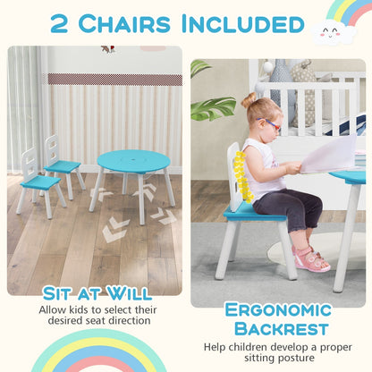 Kids Table and Chair Set with Mesh Storage - 3 PieceKids Table & Chair SetTorqelo.com