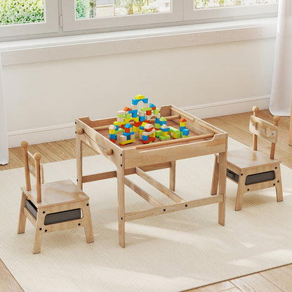 Kids Table and Chair Set with Reversible WhiteboardKids Table SetTorqelo.com