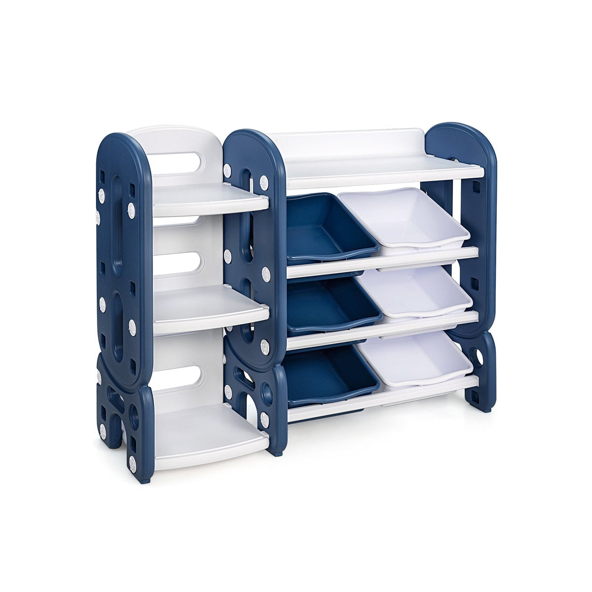 Kids Toy Storage Organizer with Bins and Multi-Layer Shelf for Bedroom PlayroomTorqelo.com