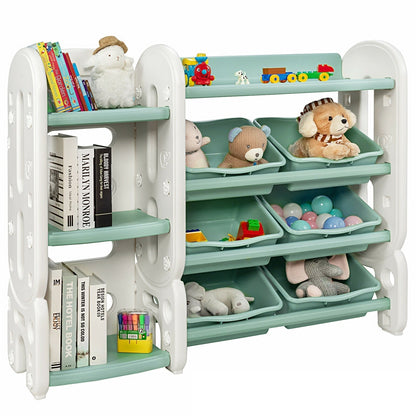 Kids Toy Storage Organizer with Bins and Multi-Layer Shelf for Bedroom PlayroomTorqelo.com