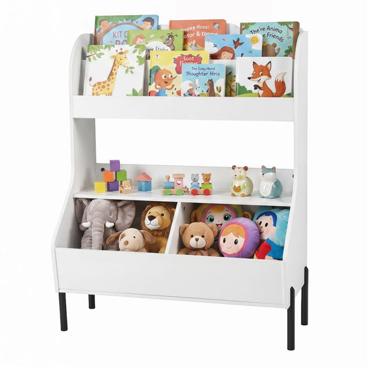 Kids Toy Storage Organizer with Bookshelf and BinsKids Storage FurnitureTorqelo.com