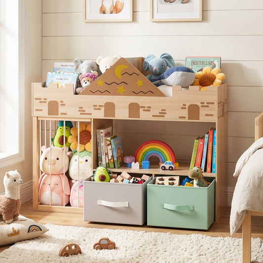 Kids Toy Storage Organizer with Stuffed Animal HolderKids Storage OrganizerTorqelo.com