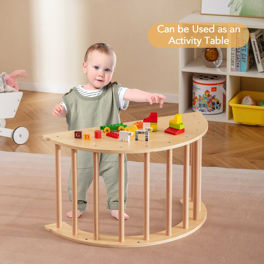 Kids Climbing Arch with Cushion Montessori Arch Climber/Rocker for Toddlers by GBruno Store