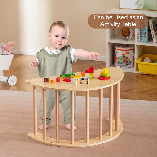 Kids Climbing Arch with Cushion Montessori Arch Climber/Rocker for Toddlers by GBruno Store