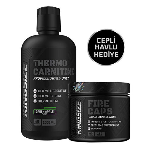 Kingsize Nutrition Thermo Carnitine + Firecaps Combination by Beauty Care Bag