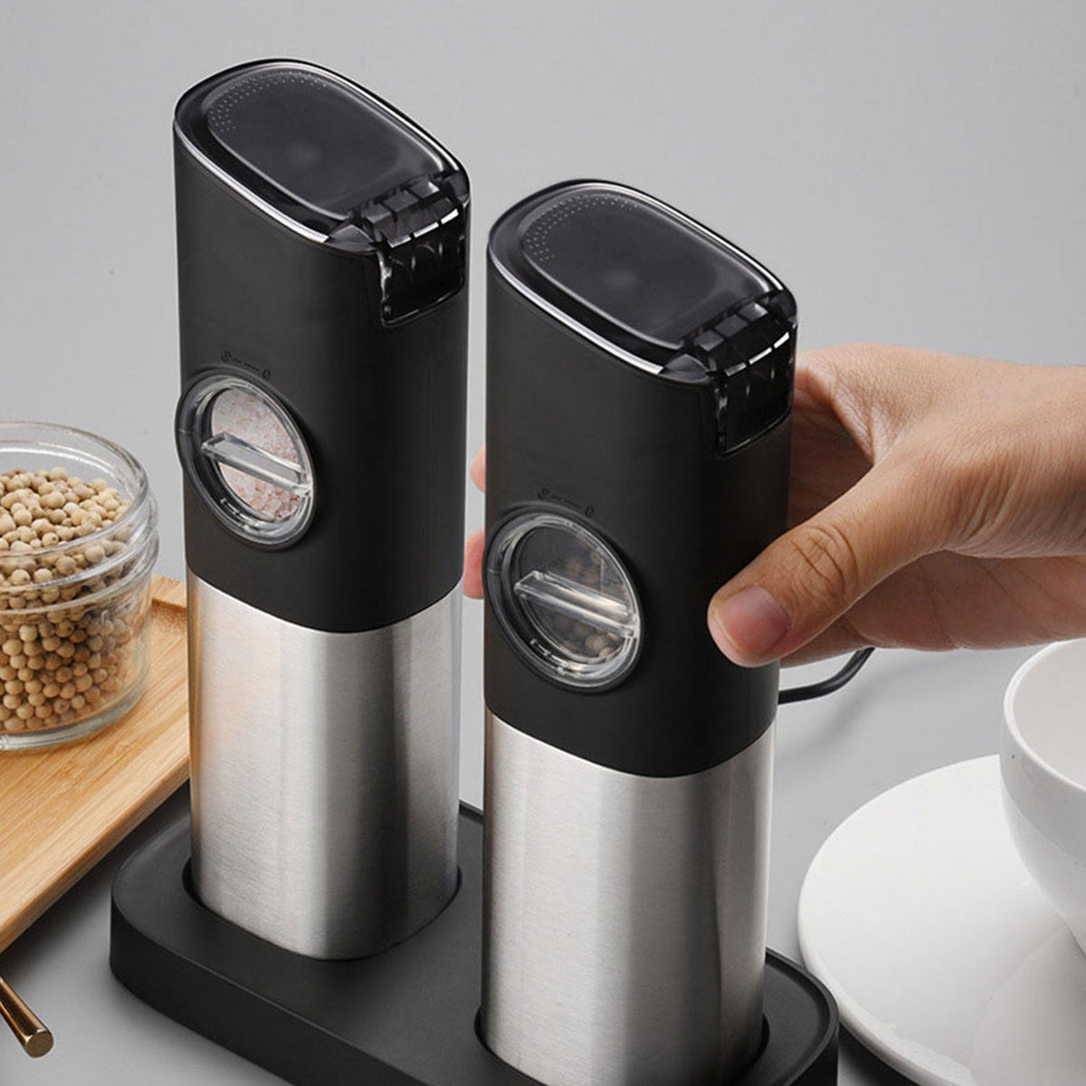 Kitchen Ceramic Pepper Electric GrinderSpice GrindersTorqelo.com