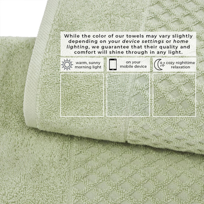 Cotton Diamond Waffle Weave Bath Towel Set - Grayson Collection by Great Bay Home