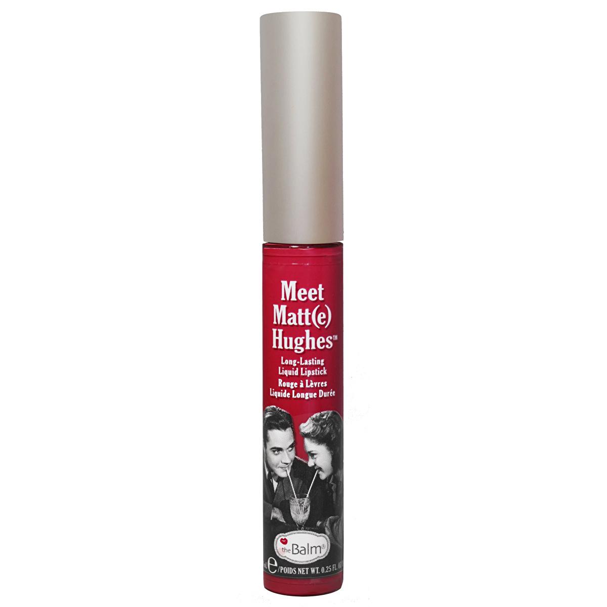 theBalm Liquid Lipstick Meet Matt(e) Hughes - Long Lasting Matte Lip Color with Non-Transfer Formula by Beauty Care Bag
