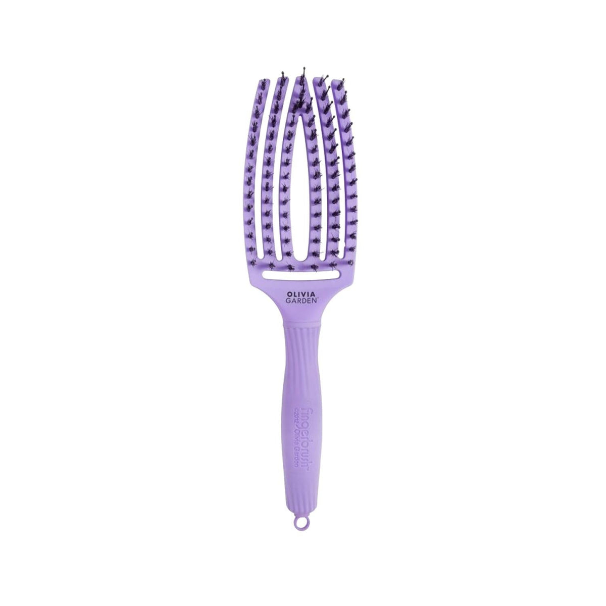 Olivia Garden Fingerbrush Care Iconic Boar Nylon Lavender M - Gentle Oral Care for Children & Sensitive Teeth by Beauty Care Bag