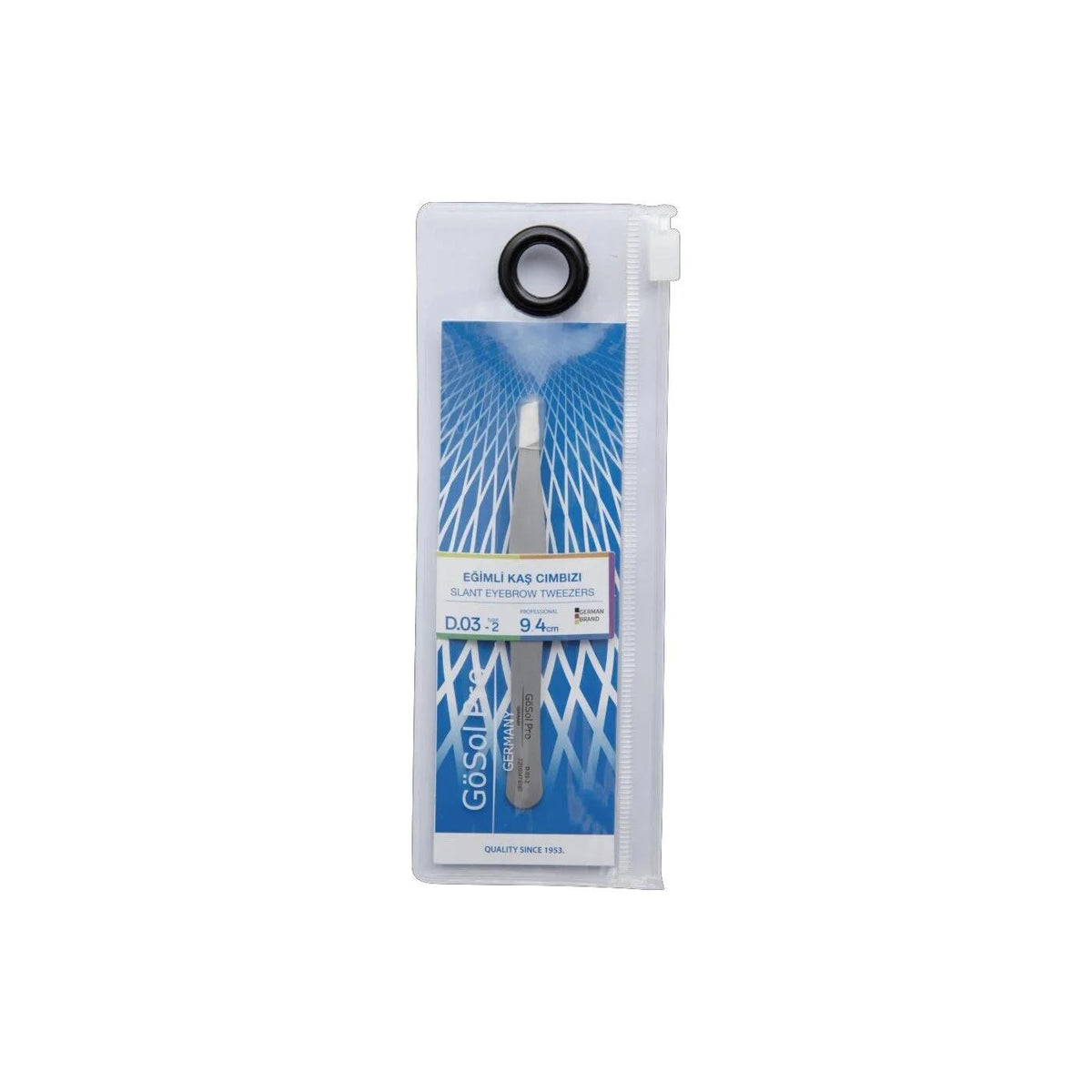 Gosol Slanted Eyebrow Tweezers for Precise Shaping by Beauty Care Bag