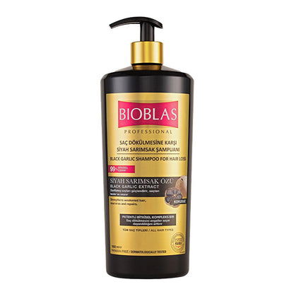 Bioblas Professional black garlic shampoo, 33.81 fl oz