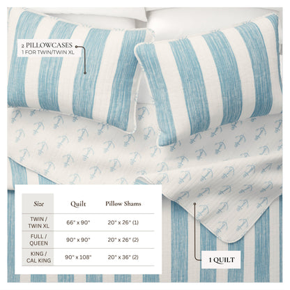 Coastal Quilt - Casco Bay Collection by Great Bay Home