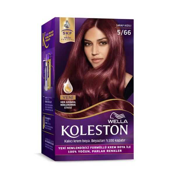 Koleston Kit Hair Color 5/66 Wine Red Dye by Beauty Care Bag